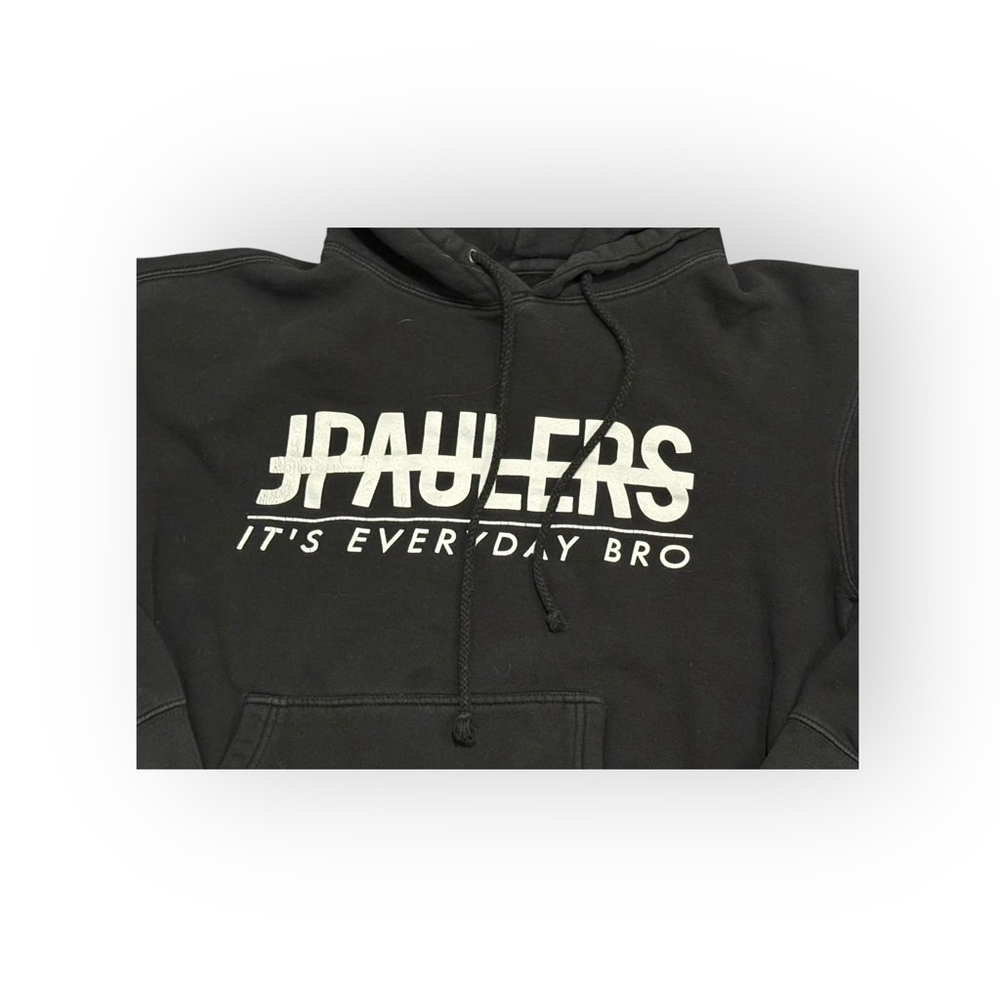 2017 JPaulers It’s Everyday Bro Black Hoodie Pullover Graphic Logo Adult Size M - Picture 3 of 8